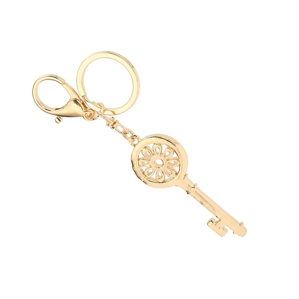 Portachiavi alla Moda in Lega di Zinco con Strass, Anello Portachiavi Creativo Lucido, Ciondolo per Borsa, Decorazione per Auto