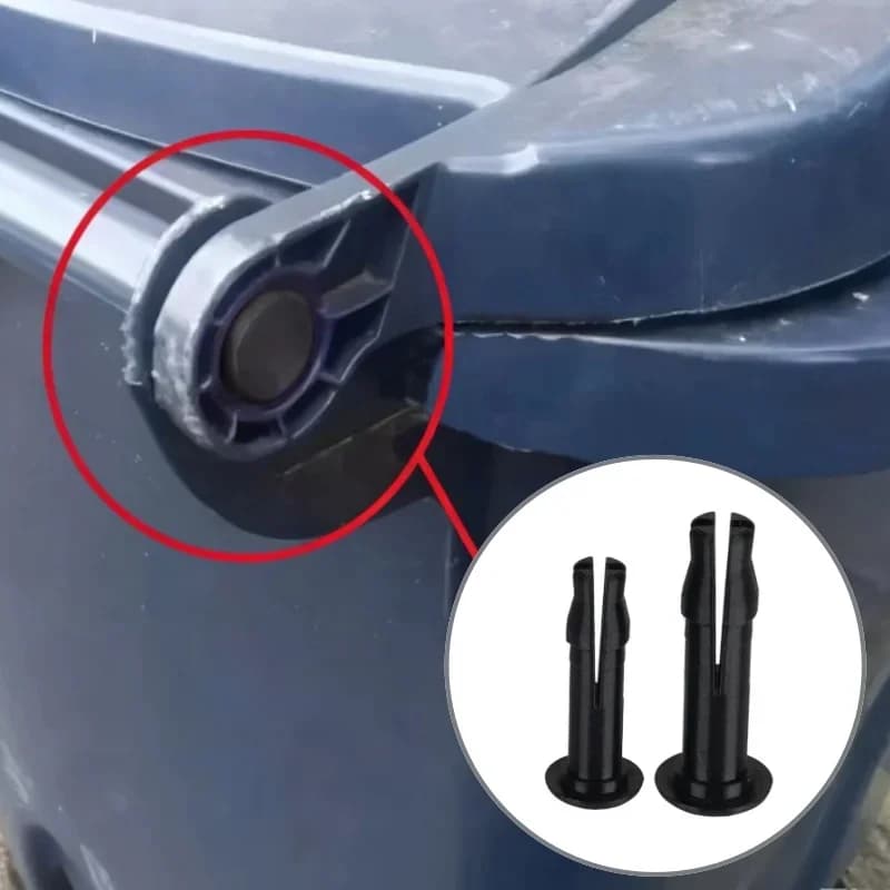 2pcs Wheeled Trash Can Cover Hinge Pin Replacement Parts British Trash Can Household Cleaning Tools Waste Bins Accessories