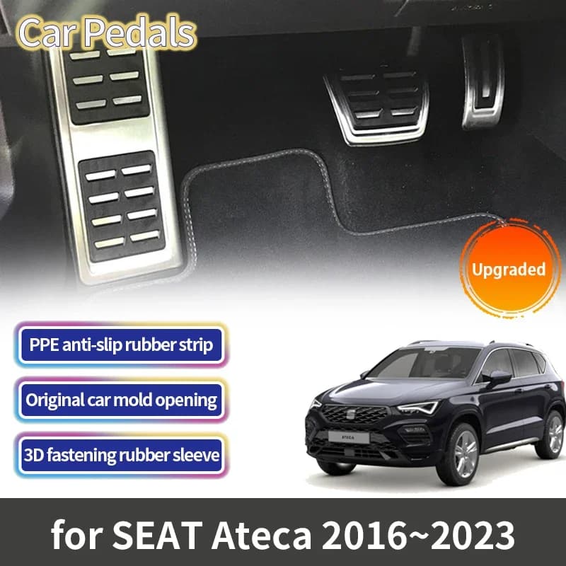 For Cupra SEAT Ateca KH7 2016 2017 2018 2019 2020 2021 2022 2023 pedal cars Gas brake fuel footrest without MT drilling pedal cover
