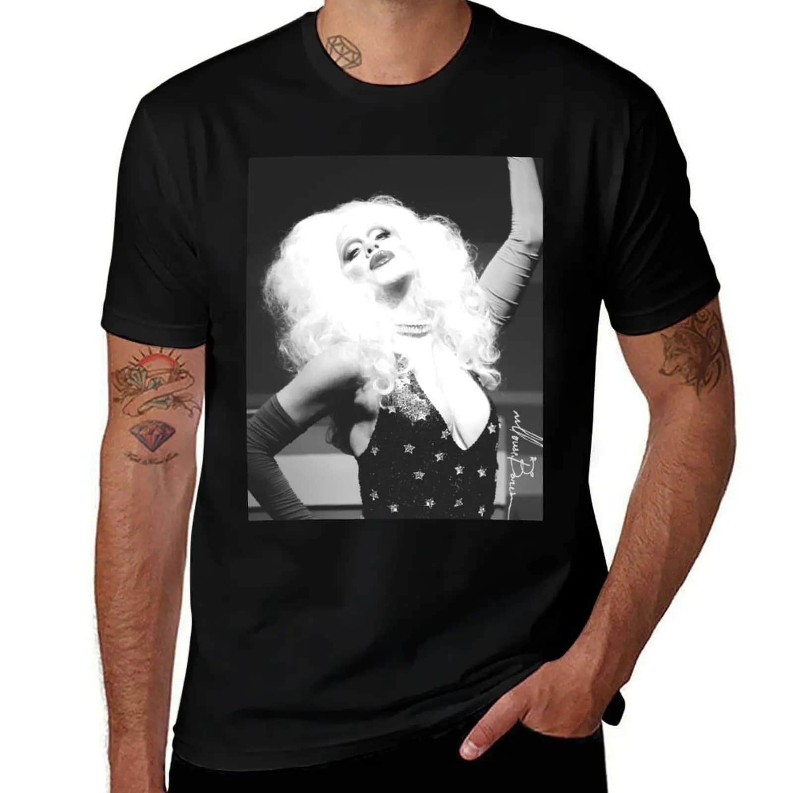 Sharon Needles T-Shirt Large Size Basic Casual T-Shirt