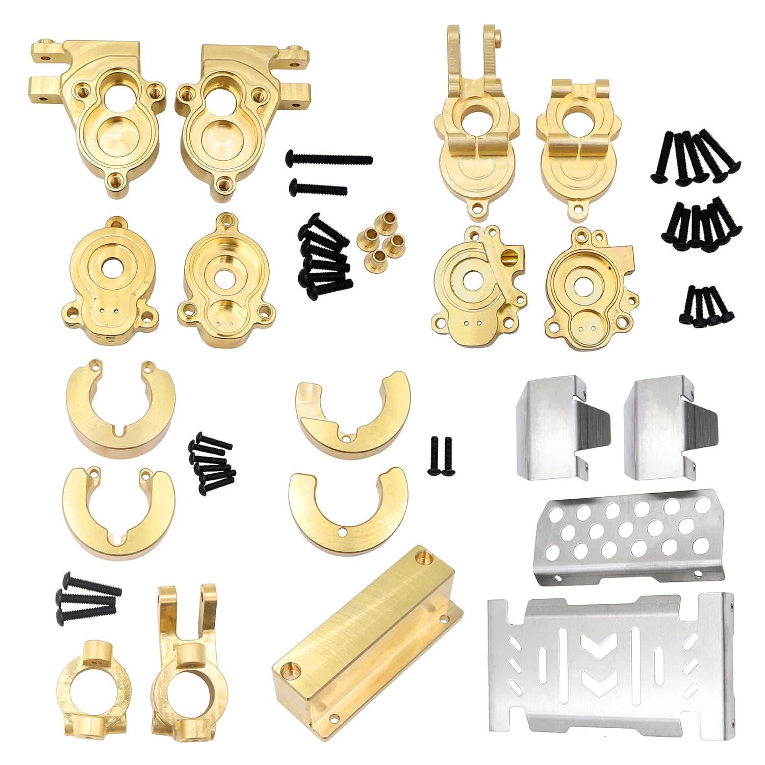 YIKONG 1/10 YK4106 YK4107 Parti di automobili RC Ottone Assale anteriore Dello sterzo Sedile ruota posteriore C Mozzo ruota Contrappeso Armatura Aggiornamento