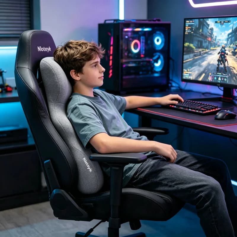 Cuscino lombare in memory foam da 2 pezzi – per sedie da ufficio, auto e gaming, supporto lombare post-parto, cuscino multifunzionale per alleviare il dolore