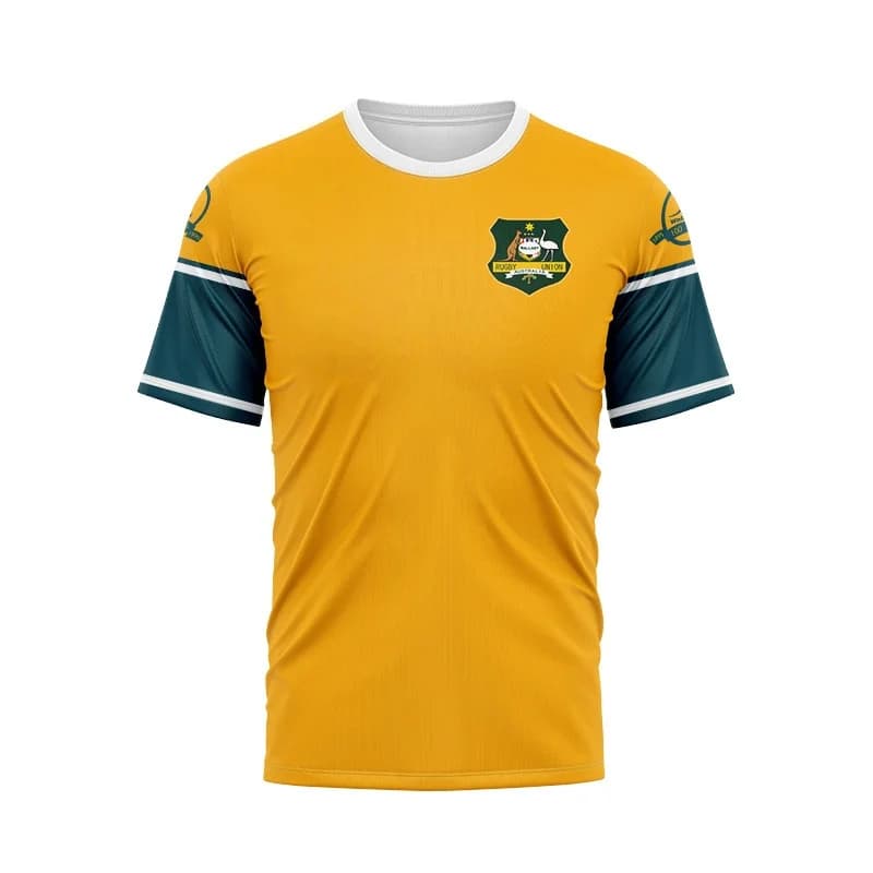 Retro jersey Kangaroo team adult men's T-shirt rugby shirt size S-5XL "customizable name and number" high quality