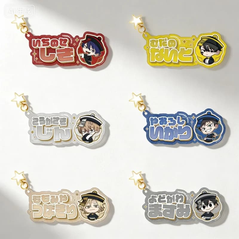 Anime Tougen Anki 6 Cm Acrylic Key Chains Desktop Bag Decorations Decoration Collectible Accessories Goods Collection
