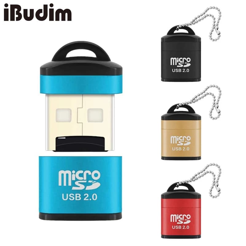 USB 2.0 Micro SD Card Reader USB A to Micro SD Card Reader USB2.0 to TF Camera Memory Card Reader for Laptops and Computer