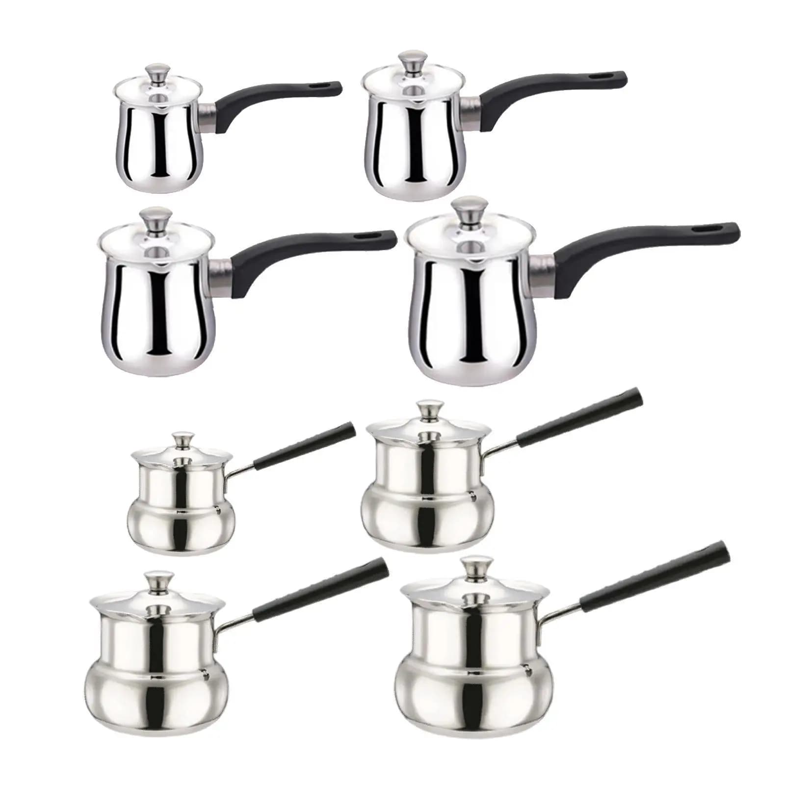 Caffettiera con manico per sciogliere il burro, scaldasalviette per burro al latte, caffettiera per campeggio, cucina, ufficio, ristorante