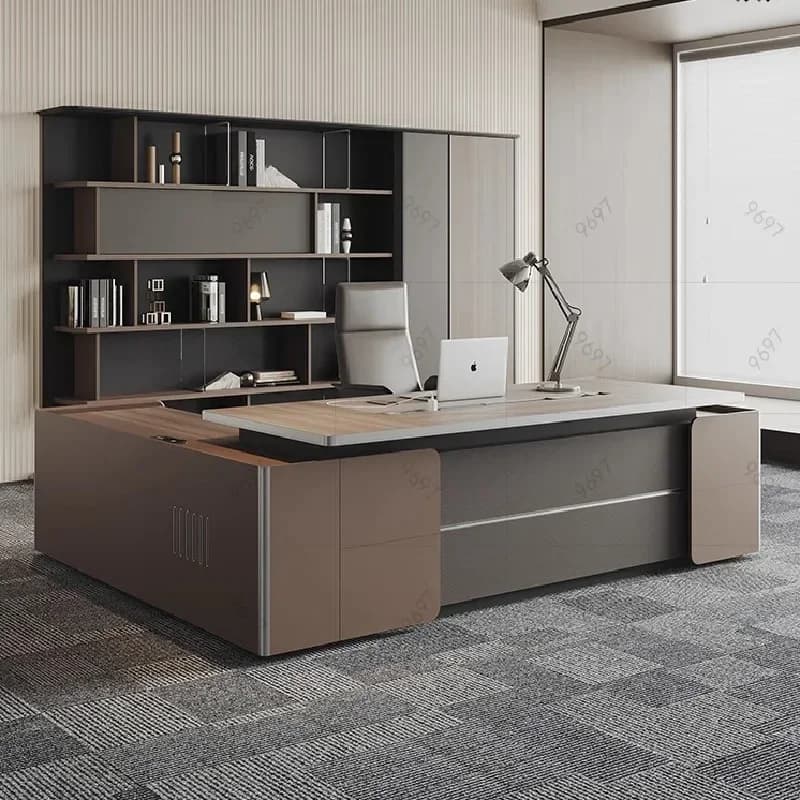 Tavoli da studio quadrati regolabili Tavoli da studio Midi Modern Home Office Desk Organizzatore angolare per mobili estensibile con movimento ad altezza elettrica