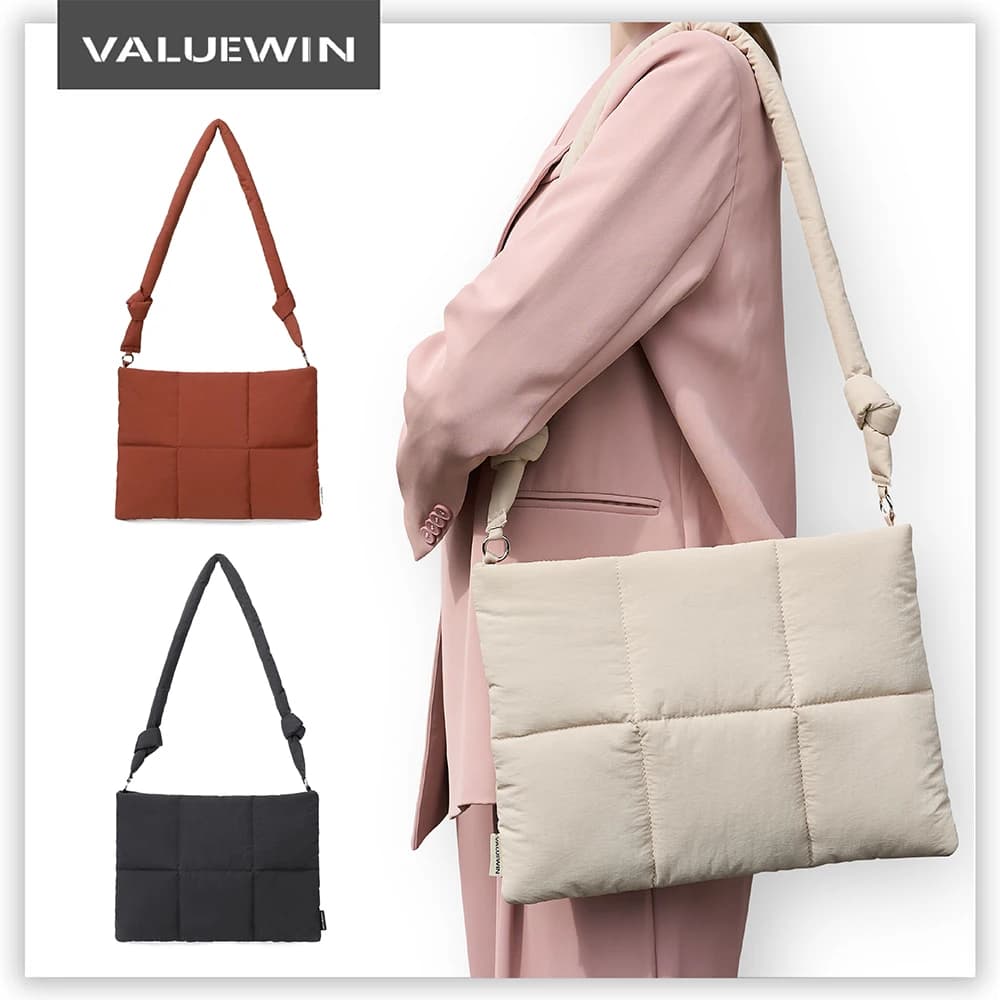 Borsa a tracolla per laptop da 14 16 pollici per ragazza Custodia per laptop carina per MacBook Pro/Air, Borsa per notebook trapuntata leggera Lenovo