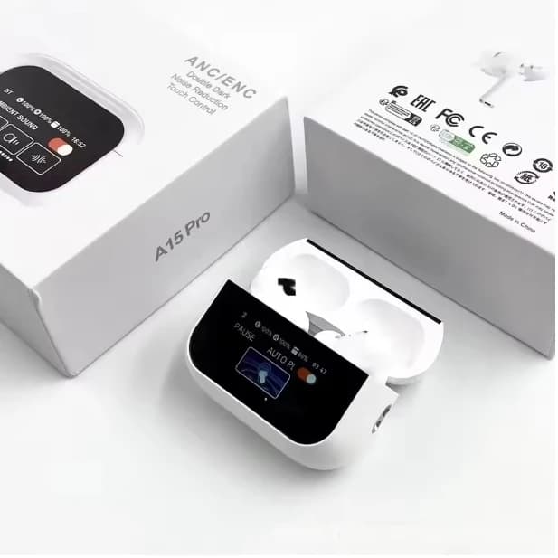 XIOLI A10pro Auricolari Bluetooth True Wireless con Schermo LCD a Colori, Controllo Touch Intelligente, Cancellazione del Rumore, Best-Seller