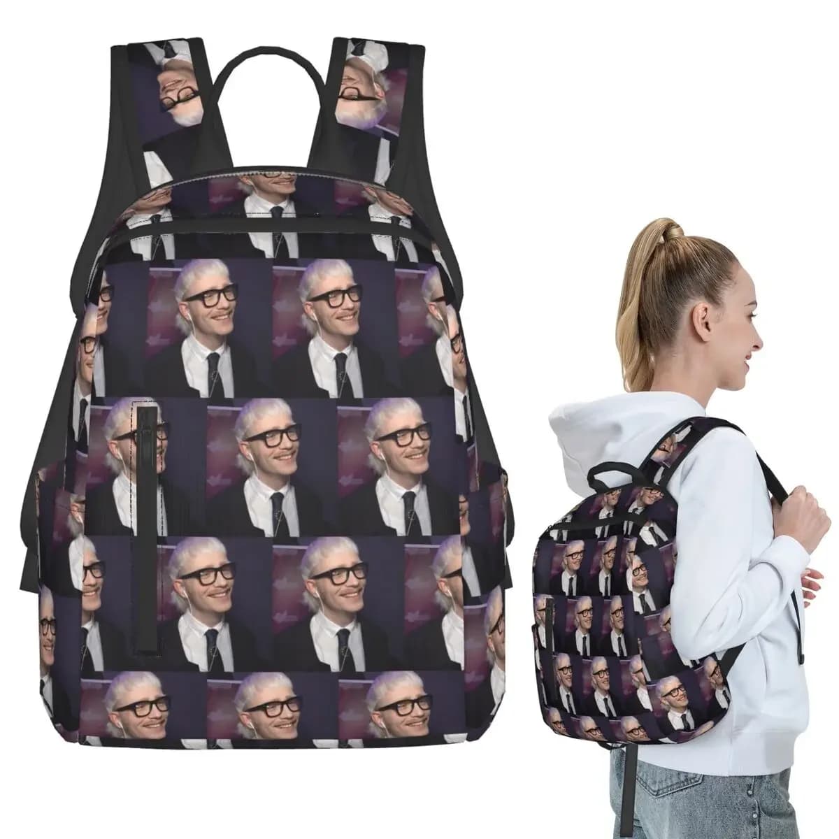Joost Klein Funny Head Backpack Student BookBag Kids School Bag Laptop Shoulder Bags Boys Girls