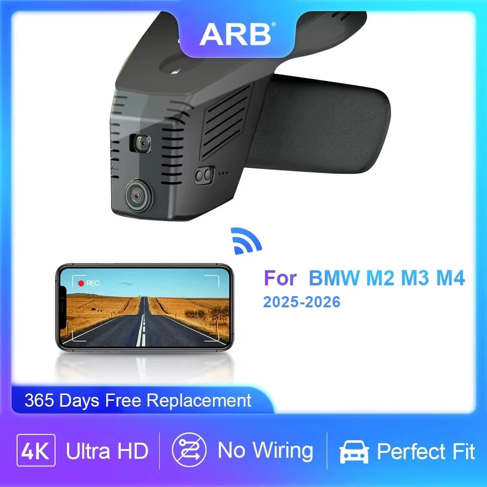 Dash Cam 4K ARB for BMW M2 G87 Facelift / M3 G80 M4 G82 M340i 2025 2026, car camera OEM Factory Look with WIFI and sensor G
