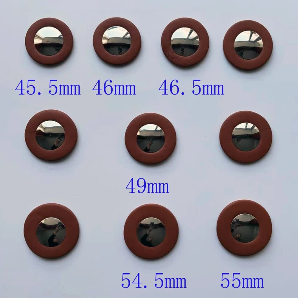 (10 Pieces/Lot) 45.5mm To 55mm Individual Saxophone Pads Cushion By Seamless Domed Metal Resonator