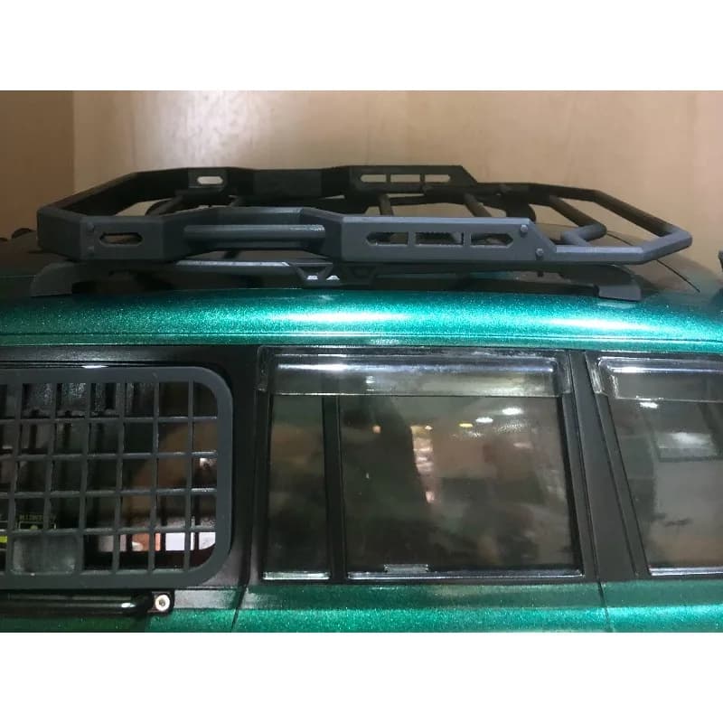 FMS FCX10 LC80 1/10 RC Crawler Roof Rack, Resin 3D Printed Luggage Rack Scale Upgrade Parts for Toyota Land Cruiser 80