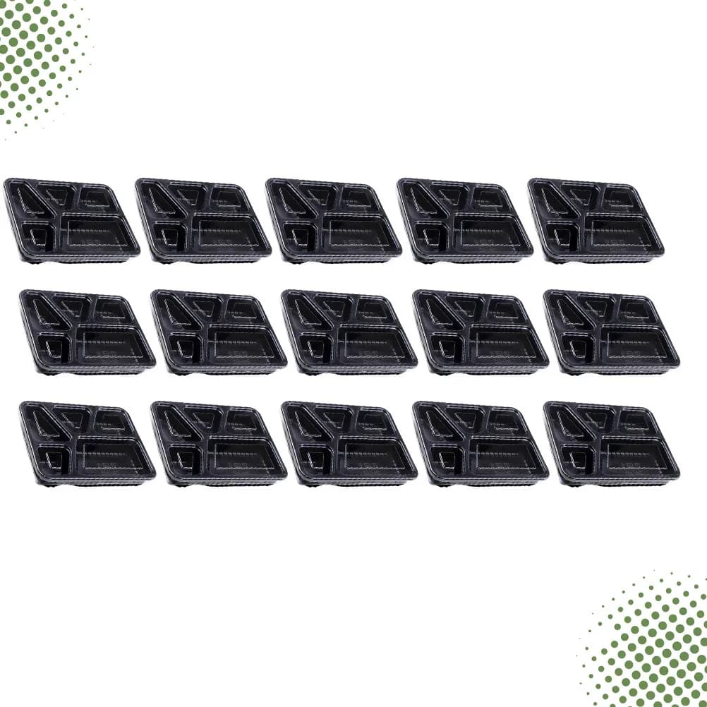 Set di 15 Contenitori per Preparazione Pasti con Scomparti, Contenitori per Alimenti con Coperchi Ermetici