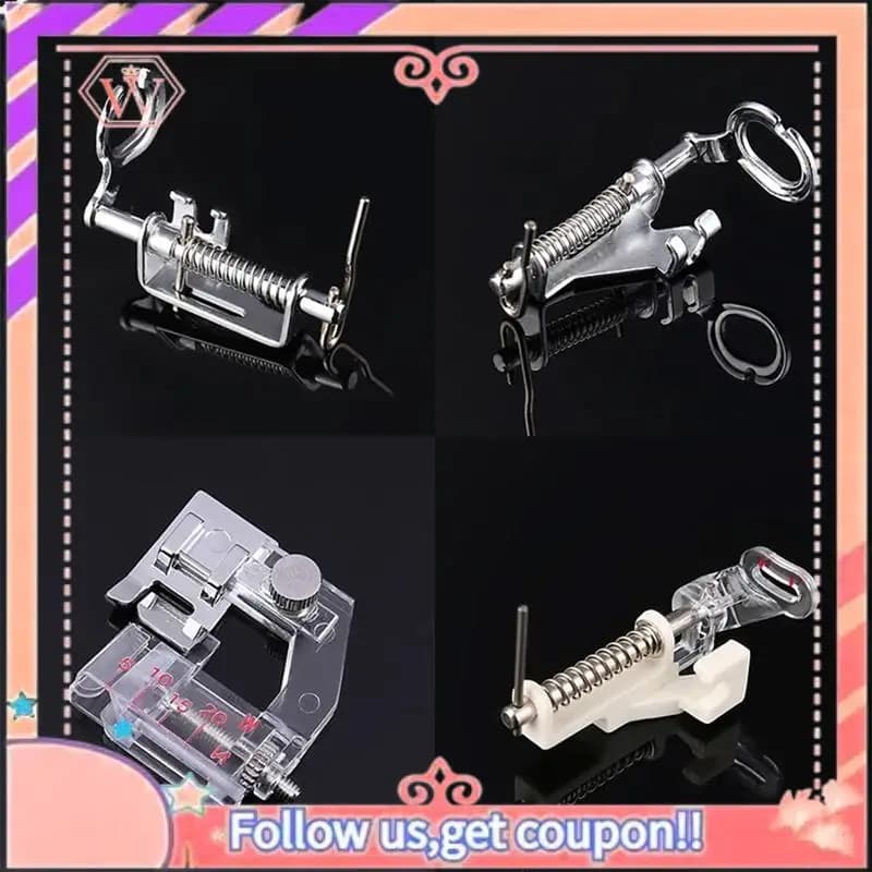 82PCS Macchina Da Cucire Piedino Presse Per Brother Singer Kit Intrecciatura Punto Cieco Overlock Cerniera Righello Accessori
