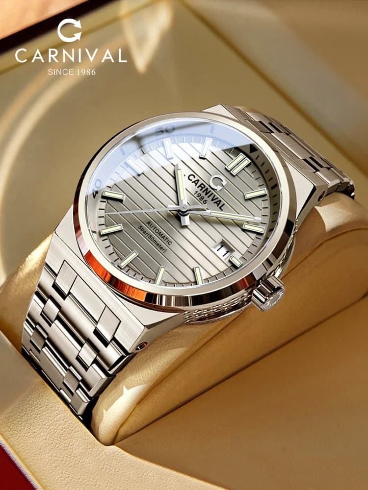 IW Japan Miyota Movement Sport Men's Watch Grey Automatic mechanical watches Top Brand luxury Waterproof Bright Date