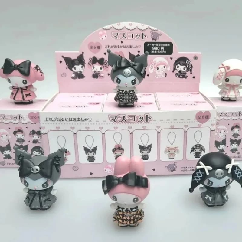 Sanrio Mini Kuromi My Melody 4cm Blind Box Personaggi Cartoon Bambole Sorpresa Borsa Modellini Carini da Collezione Giocattolo Regalo di Natale