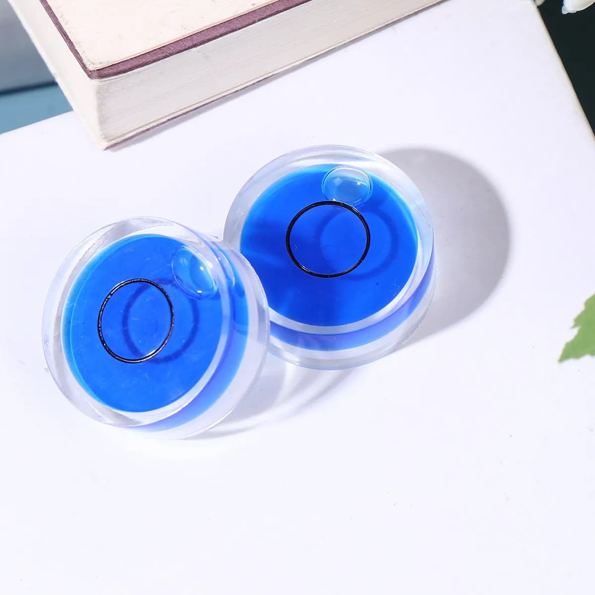 10Pcs Circular Bubble Level Acrylic Universal Round Spirit Accurate Calibration for Picture Frames Cross Stitch