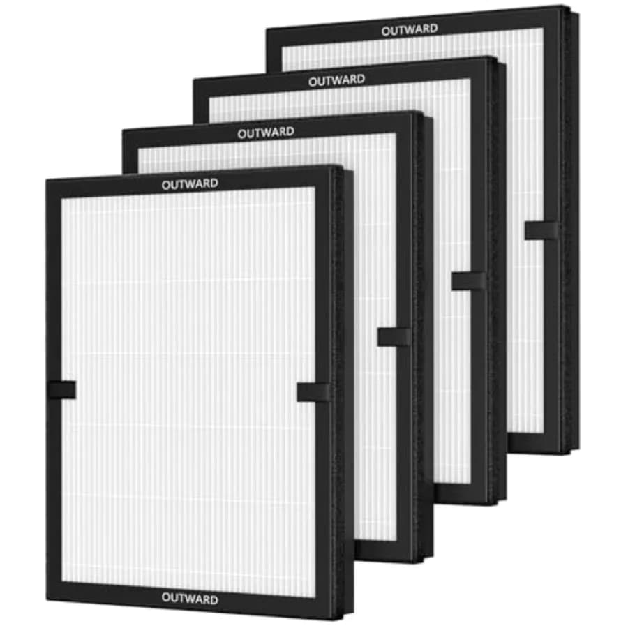 Filtro dell'aria compatibile con il purificatore d'aria LUNINO, filtro di ricambio con filtrazione potente ed efficiente per LUNINO Home Large R
