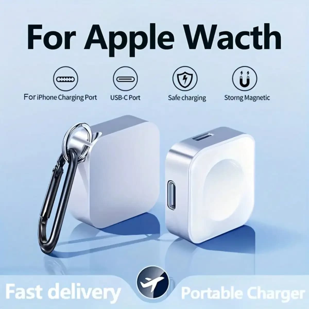 USB Wireless Charging Cable Portable Lightweight Smart Watch Charger Compatible with S10 Ultra 2 SE Practical Tech Accessory Ideal for Holiday & Easter Gifts