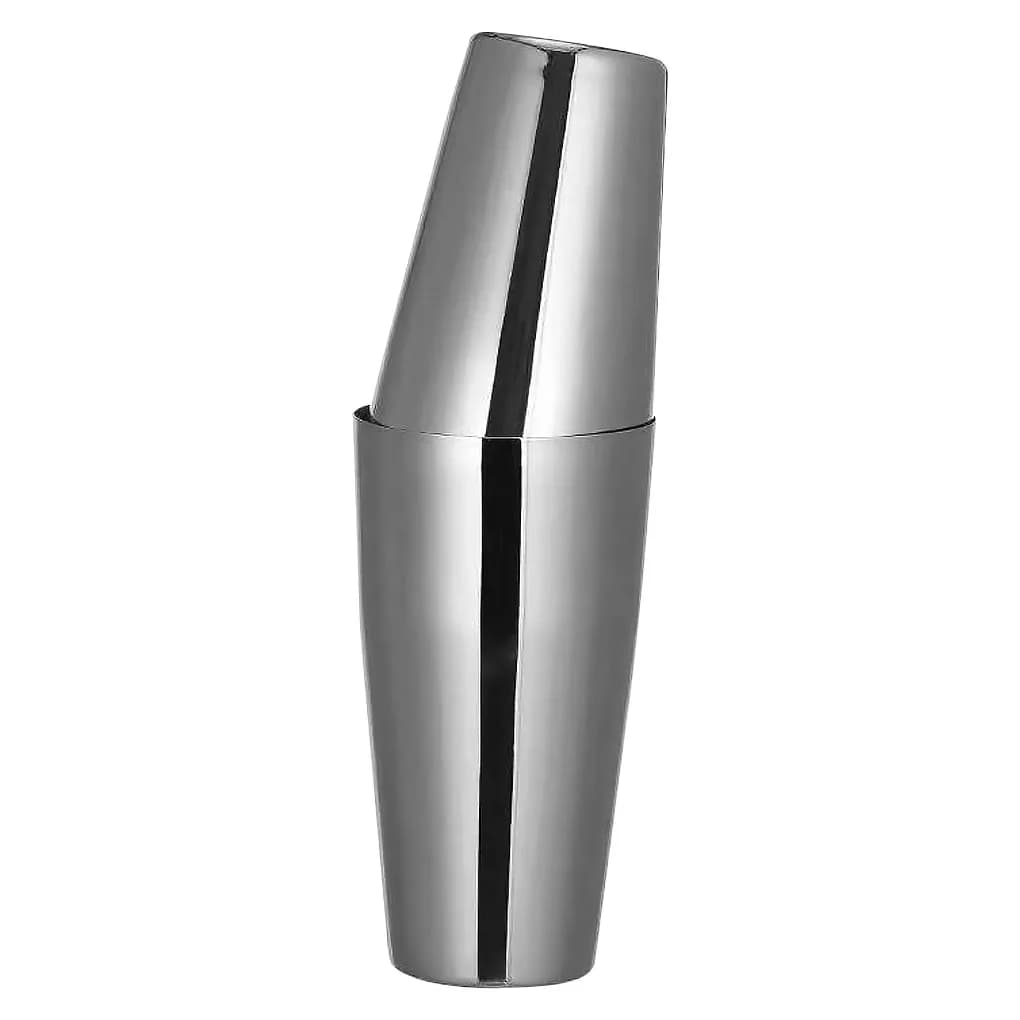 Set Shaker Boston per Cocktail in Acciaio Inox, Shaker per Martini e Bevande per Bar e Casa, Finitura a Specchio