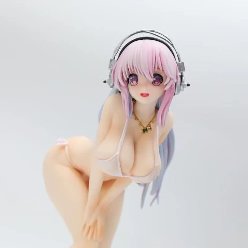 Animation Game Peripheral Figures Bikini Soniko 21CM standing Gradient long hair headphones Sexy beautiful girl model toys gift
