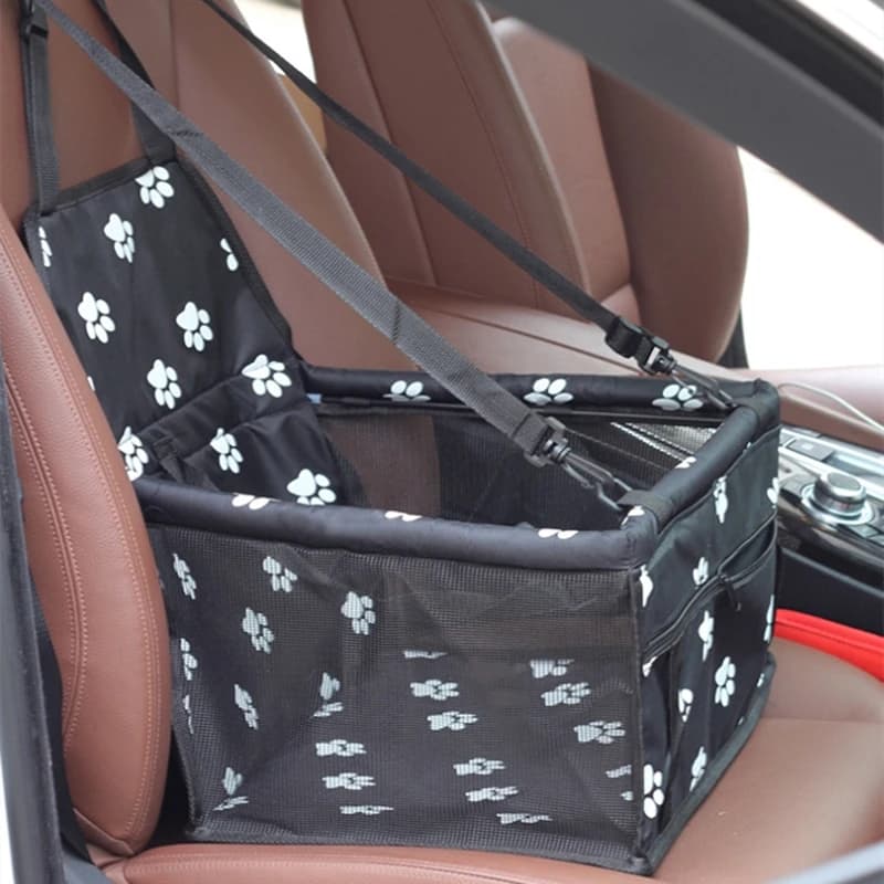 Travel Pet Dog Car Carrier Seat Bag per cani nella sicurezza dell'auto Pet Transport print paw car amaca pieghevole autogamic per cani