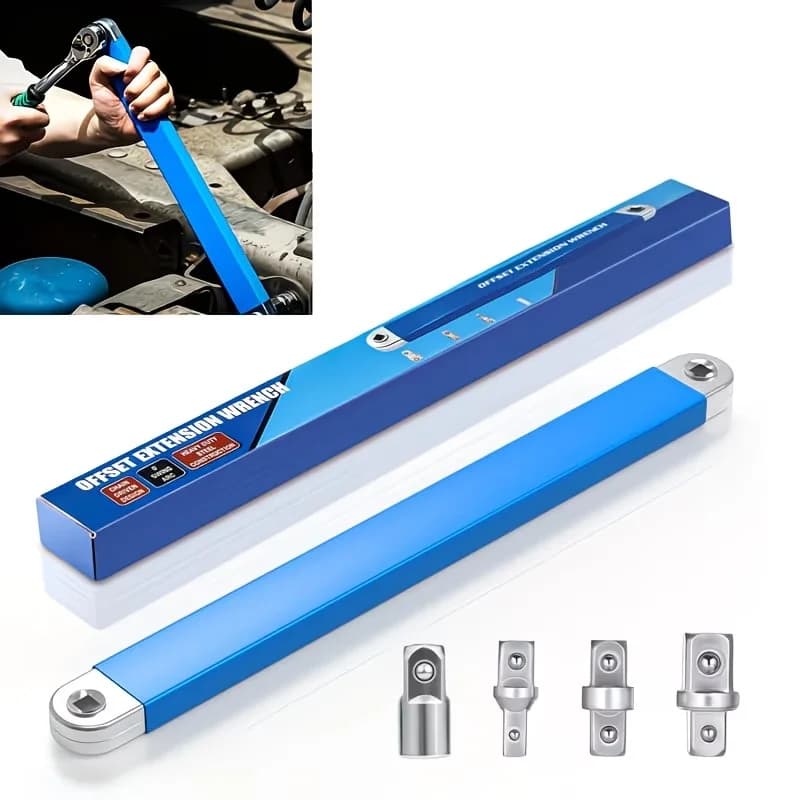 Chiave di Prolunga Professionale Zero Offset per Riparazione Moto, Strumento di Estensione per Spazi Ristretti 1/2 pollice 1/4 pollice 3/8 Pollici Set di Attrezzi per Casa