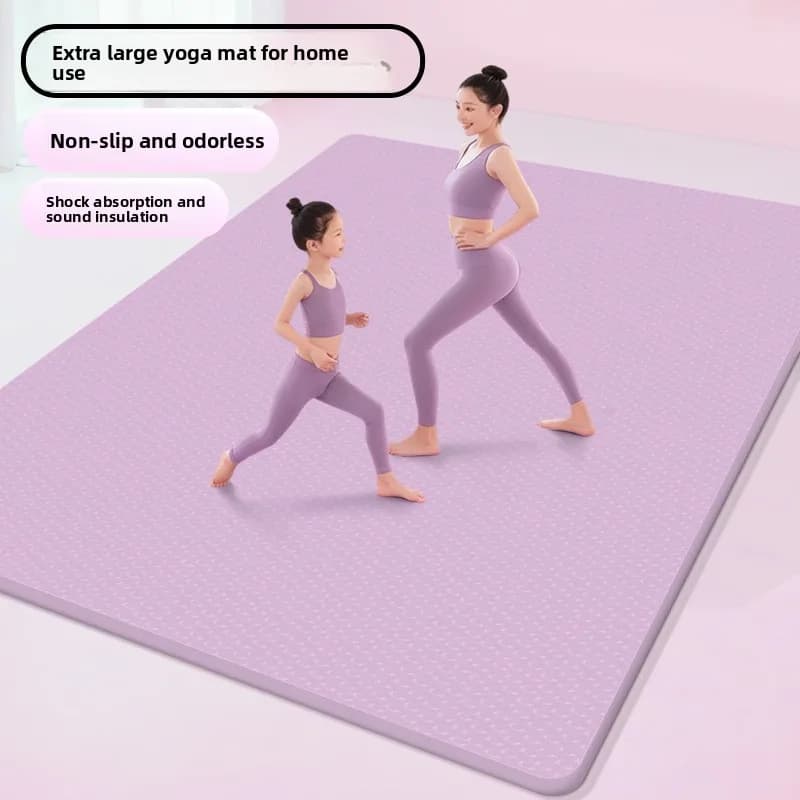Double Tpe Yoga Mat Non Slip Extra Wide Thick Large Children Dance Wholesale Yoga Mat Thick Gymnastics Mat Yoga Mat