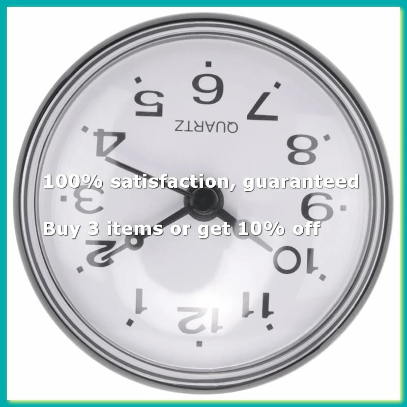 7cm Waterproof Kitchen Bathroom Shower Clock Suction Cup Sucker Wall Black-AD23