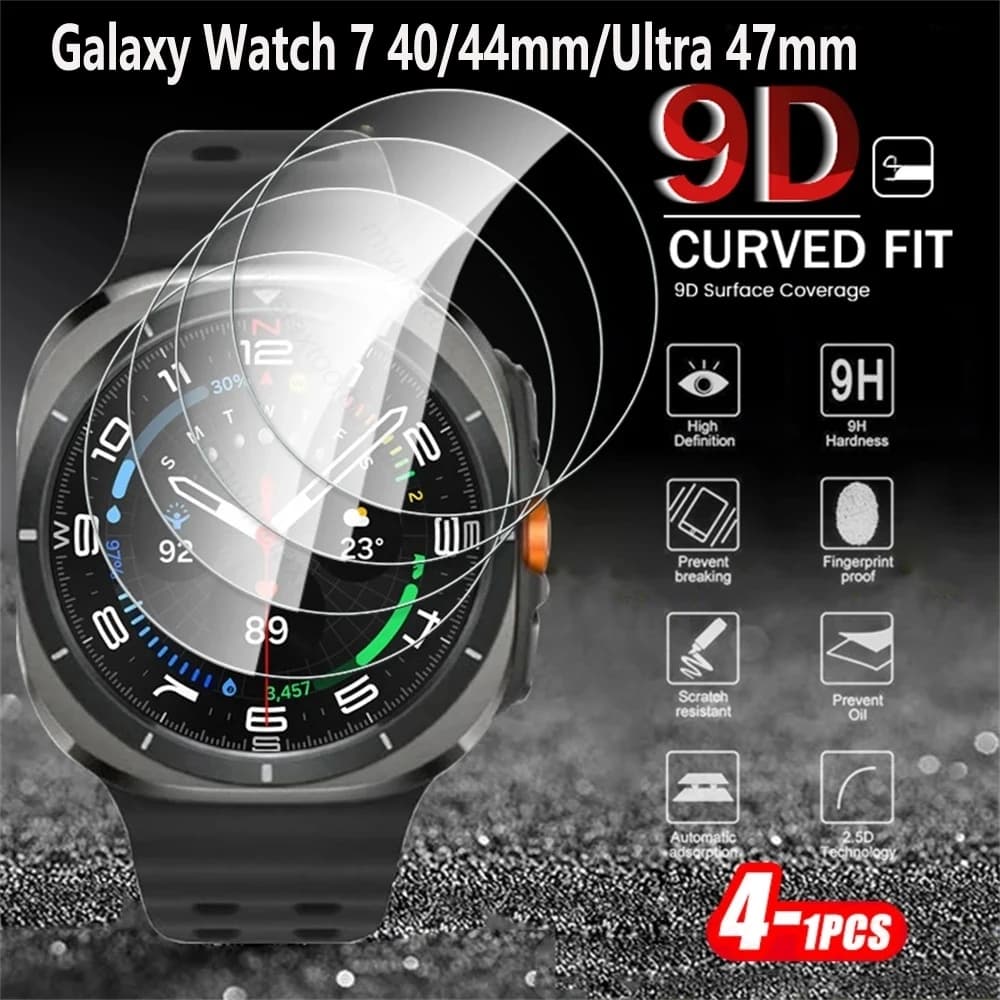 Pellicola in vetro temperato per Samsung Galaxy Watch 7 Ultra 47mm Proteggi schermo per Samsung Galaxy Watch 7 40 44MM Pellicole protettive