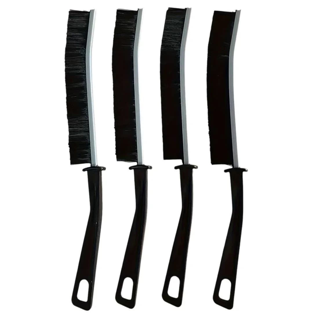 1/4 Pack Crevice Brush Multi-Functional Hard-Bristled Long Toilet Cleaning Artifact Dead Corner Toilet Bathroom Long-Handled Groove Kitchen Shoe Brush
