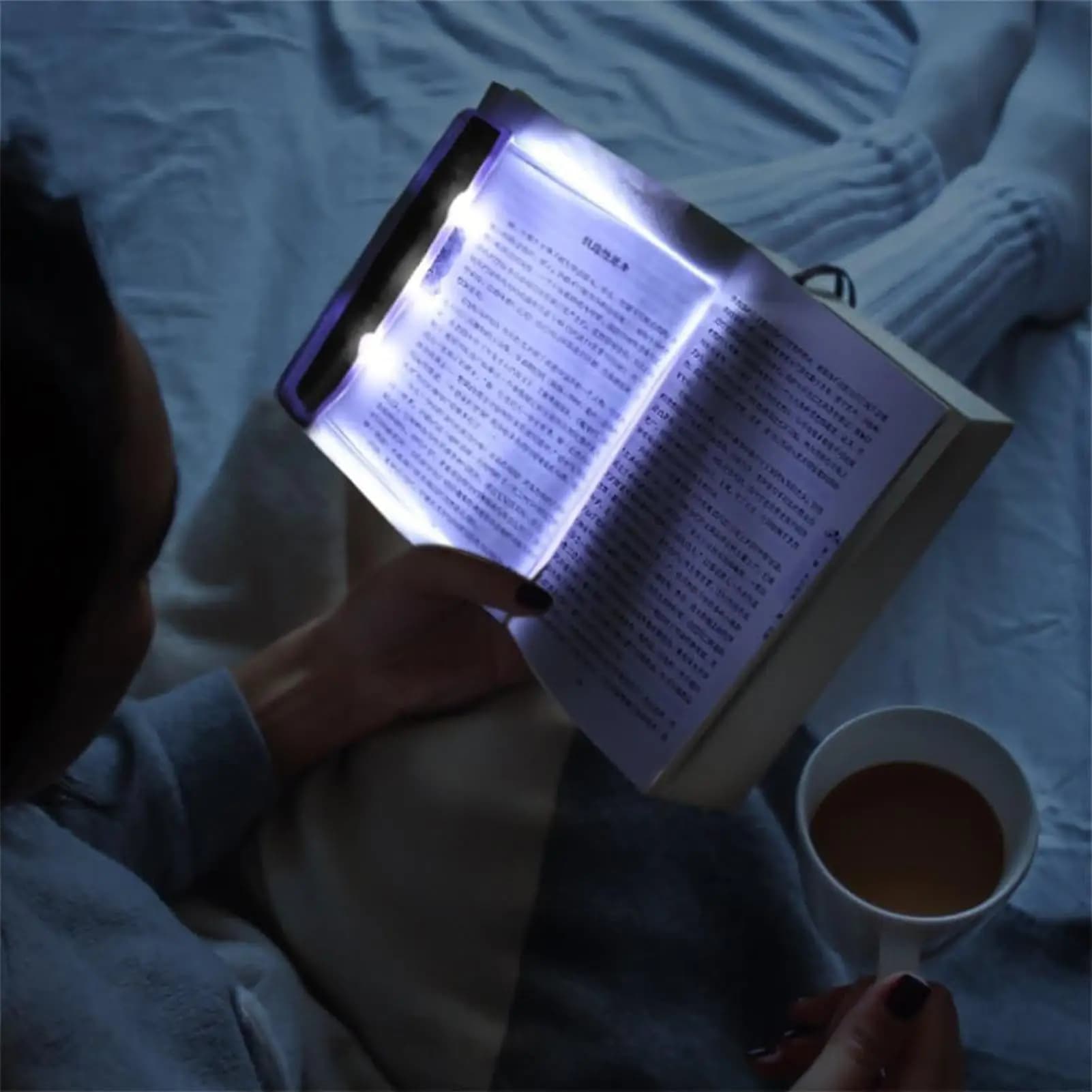 Lampada da lettura a LED a schermo piatto alimentata tramite USB Lampada da lettura a LED luminosa per la cura degli occhi per la testiera del letto Sala studio notturna Scrivania del dormitorio Nessun abbagliamento