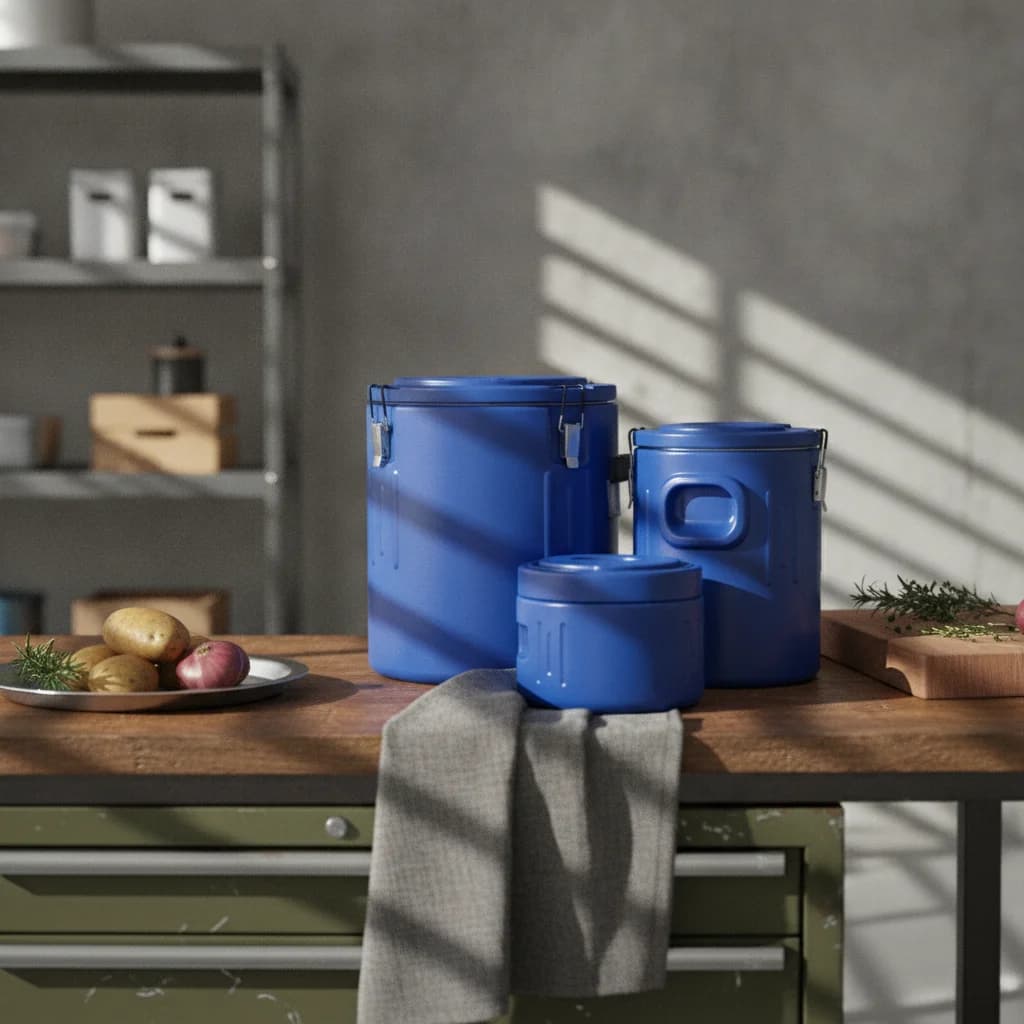 3 Pieces Sturdy BPABPA-Exempt Insulated Food Container Stainless Steel Thermal Container Sweat-Proof Exterior