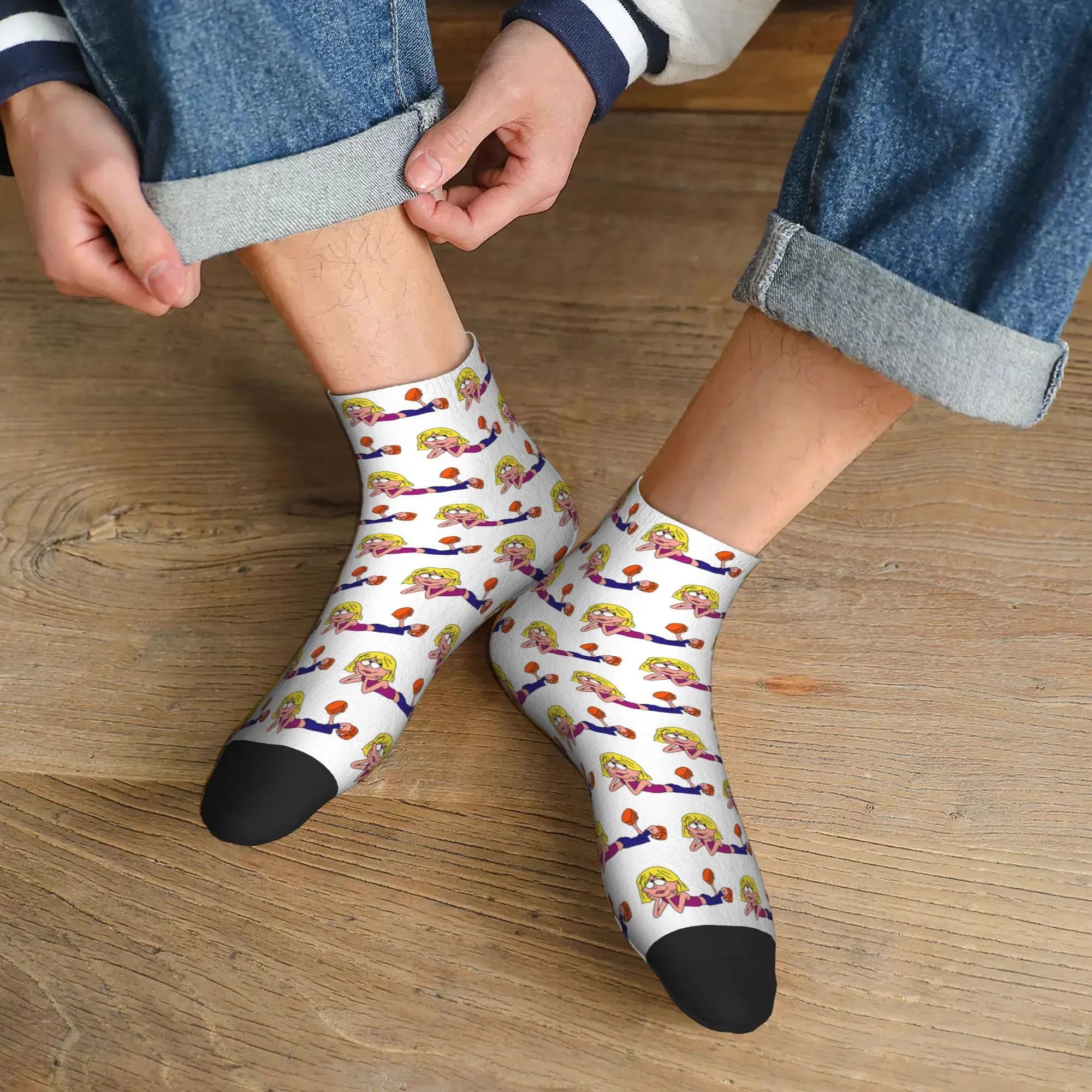 Calzini Cartoon Lizzie Mcguire per tutte le stagioni Calzini super morbidi Harajuku Calze casual per uomo Donna Regali