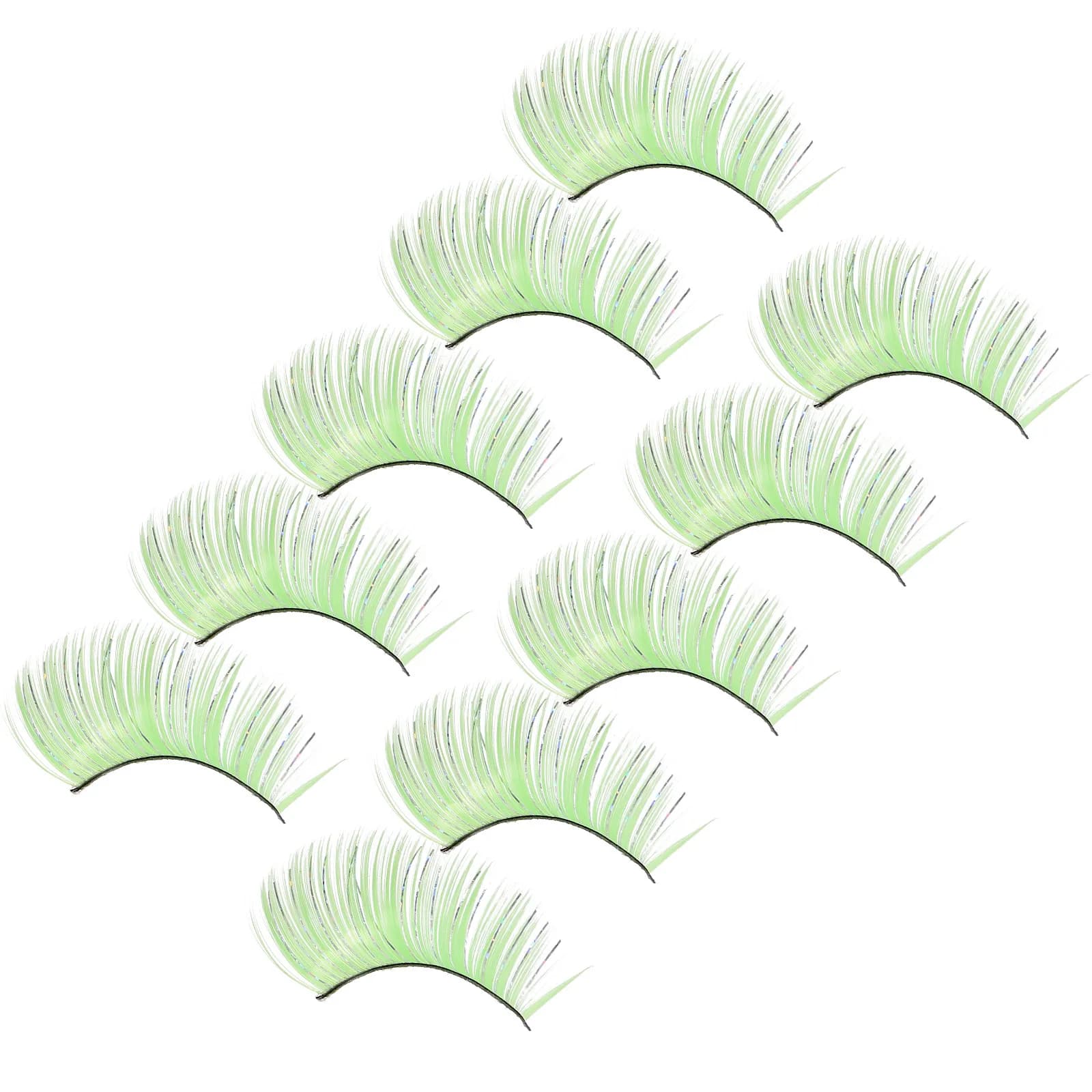 5 pairs of fake women's eyelashes, long, dramatic and glamorous, easy to use, for parties, Halloween, performance on stage