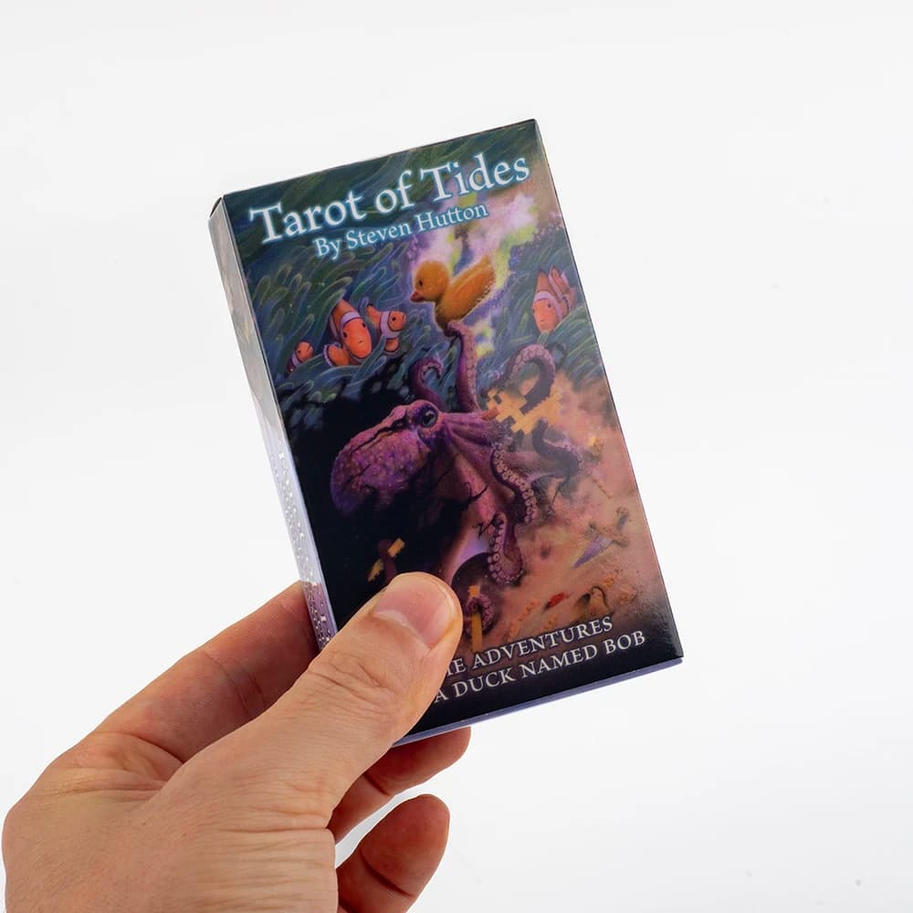 Tarot of Tides: The Adventures of A Duck Named Bob ― Double-embossed Cardstock Unique 78PCS Tarot Deck Board Game Cards