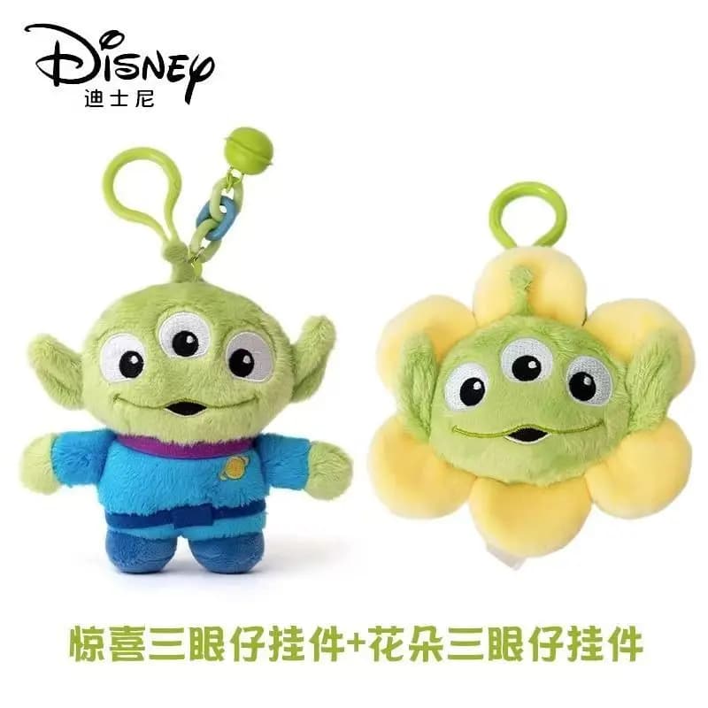 Portachiavi Bambola di Peluche Anime Disney Alien Cartoon, Bambola Imbottita in Cotone PP, Ciondolo Kawaii per Zaino Scolastico, Simpatico Regalo per le Feste