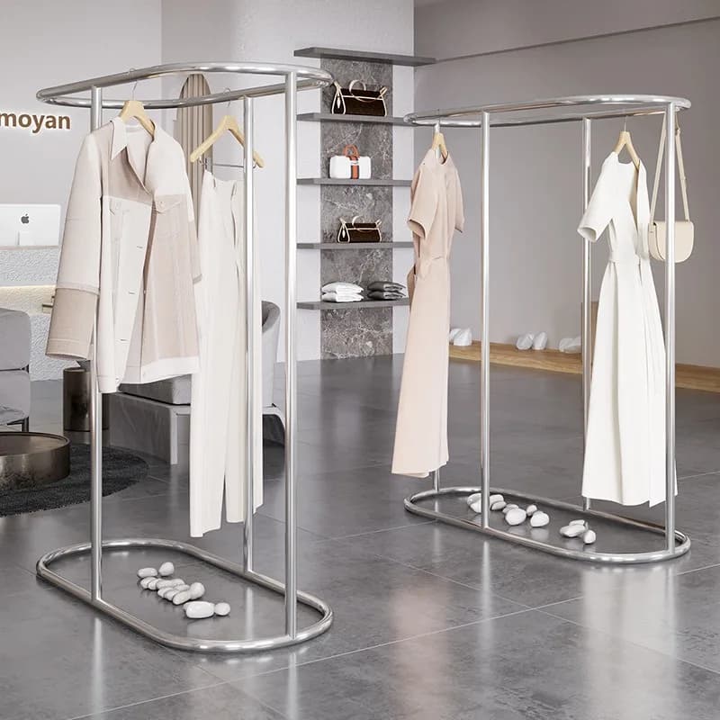 Floor hanger for display clothes