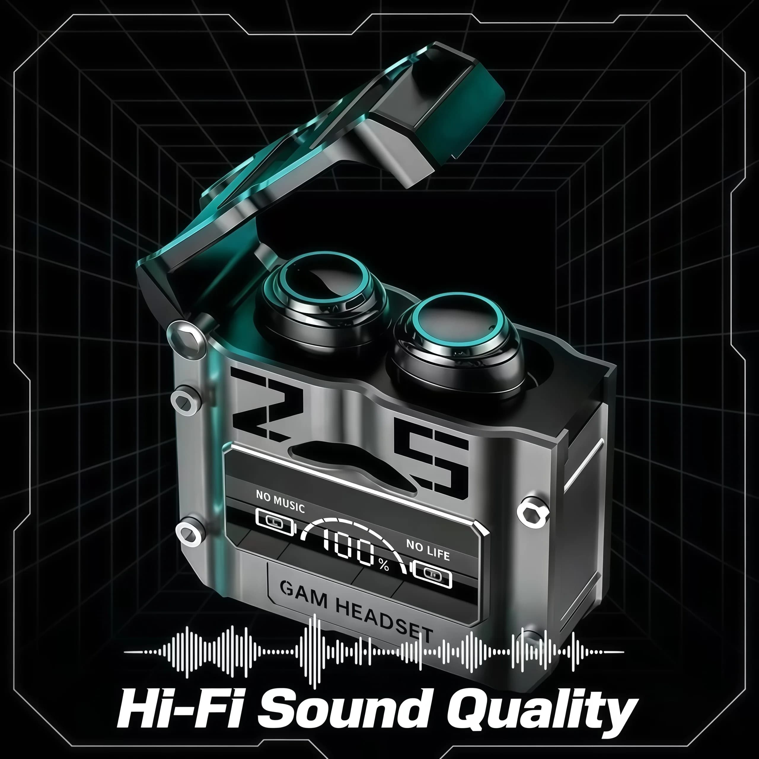 NewM25 TWS Wireless Headphones Earphones Noise Reduction Stereo Bluetooth 5.3 Waterproof Headsets With Microphone Gaming Headset