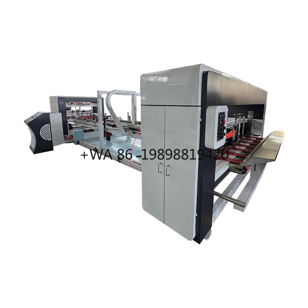 Cucitrice Macchine per cucire scatole di cartone Macchina per cucire scatole ondulate completamente automatiche Gluer per cartelle