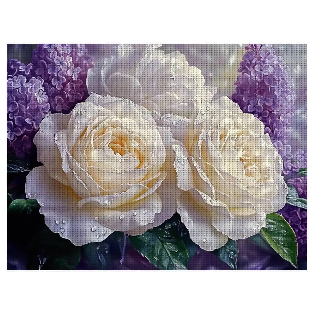 1pc 30X40CM/11.8*15.74inch Peony Stamped Cross Stitch Kit DIY Kit 11/14/16CT DIY Embroidered Set DIY Cross-Stitch Set