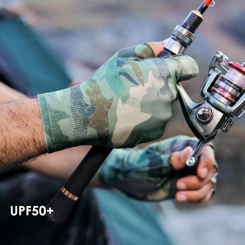 Fishing Gloves Summer Men Women Sun Protection Carpfishing Non Slip Half Finger Breathable Elastic Surfcasting Cycling Gloves