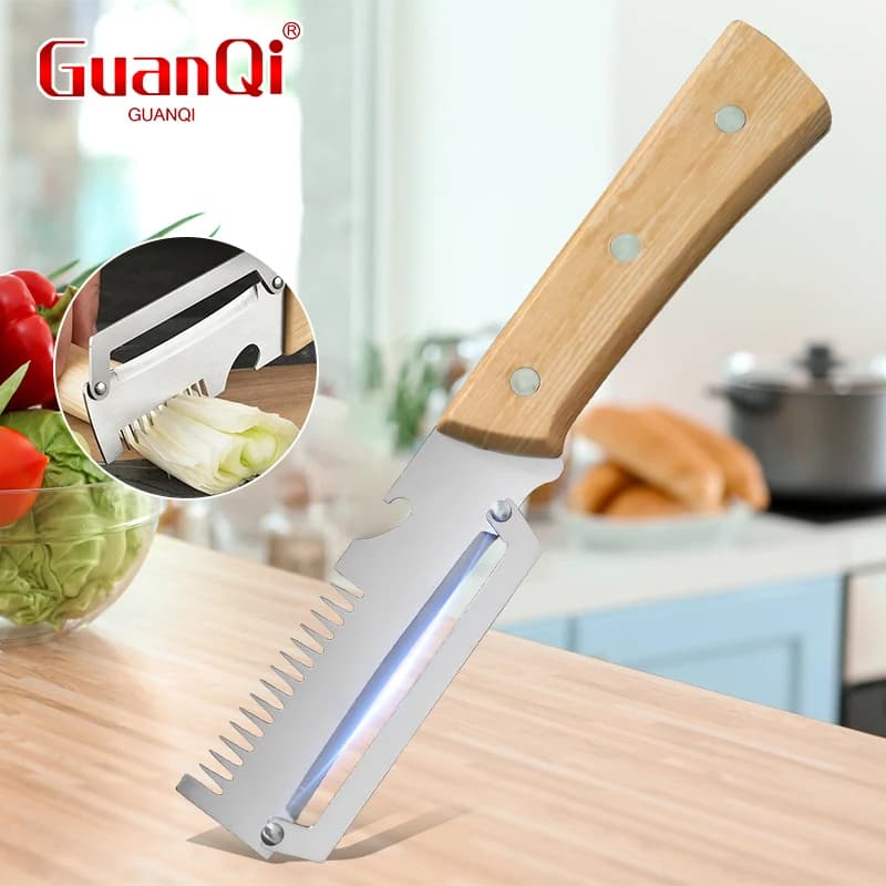 Pelapatate Multifunzione 3-in-1 in Acciaio Inox per Frutta e Patate con Apribottiglie, Utensile da Cucina