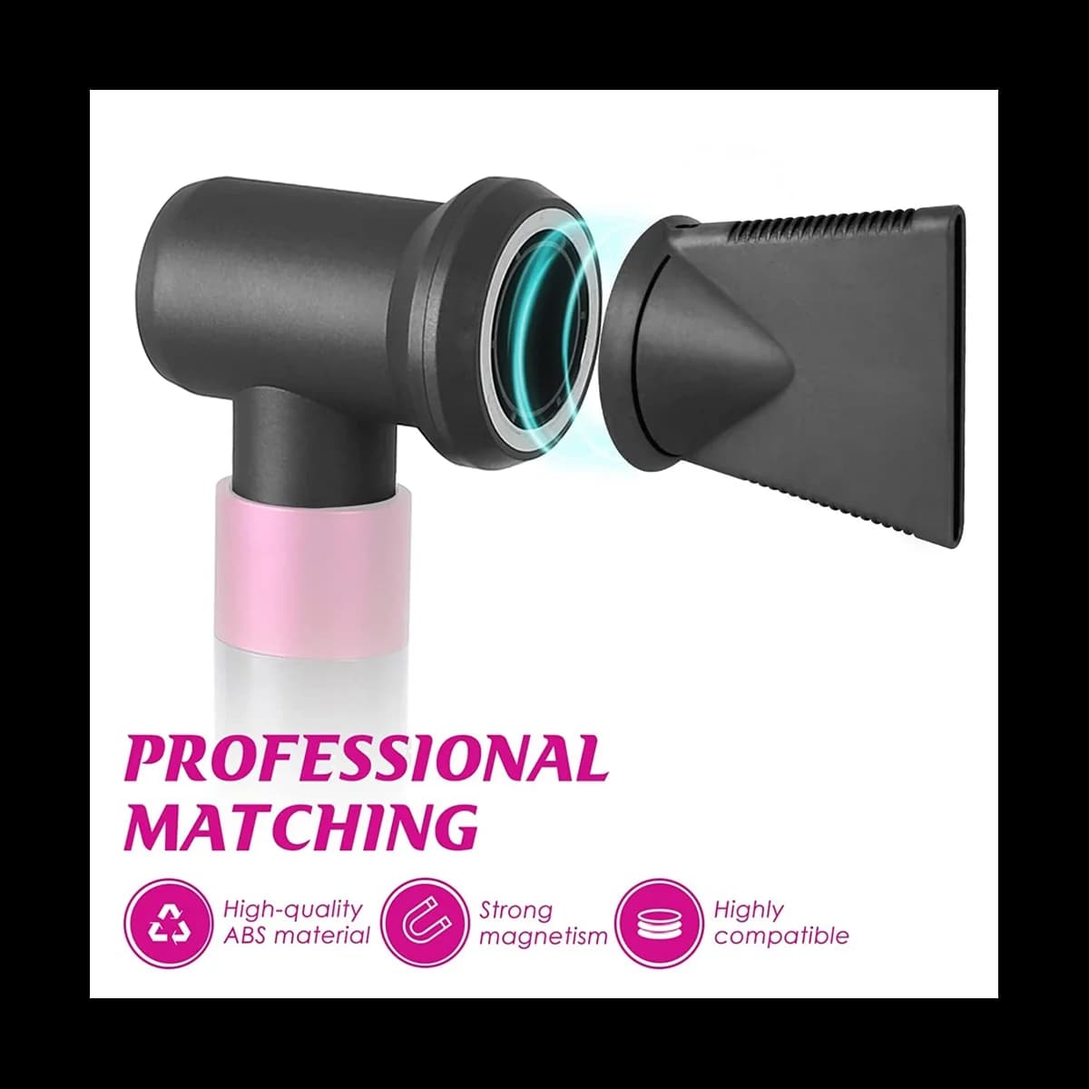Professional concentrator and adaptor kit for Styler Dyson Airwrap, for conversion of hair dryer iron