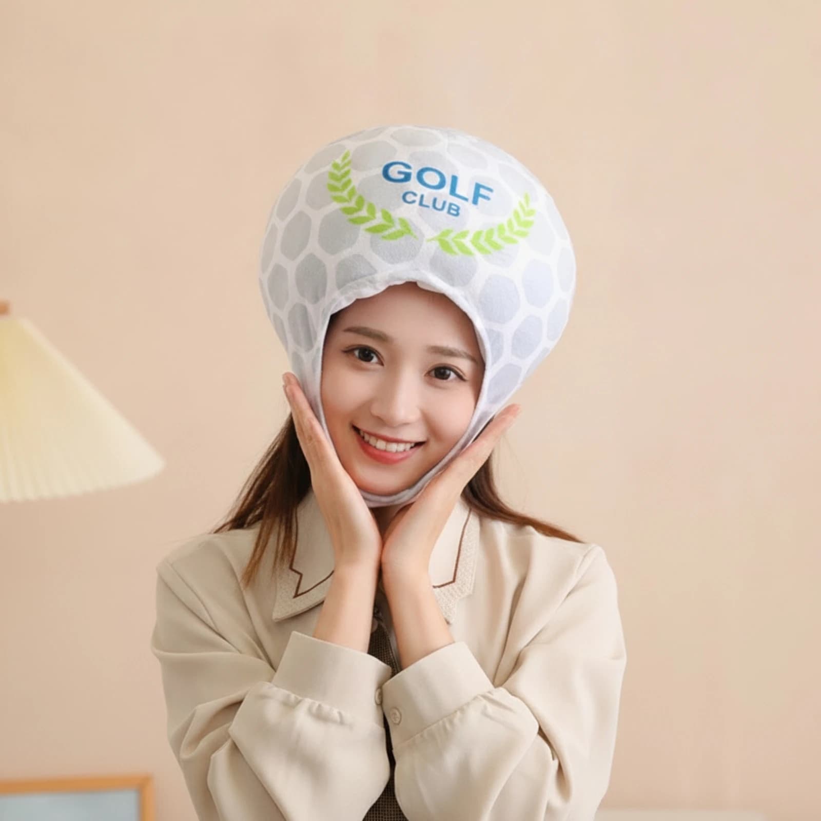 Soft Golf Headcover Soft Golf Ball Head Cover Headwear Safeguarding Lightweight for Partygoers, Costume Parties, Photo Shoots