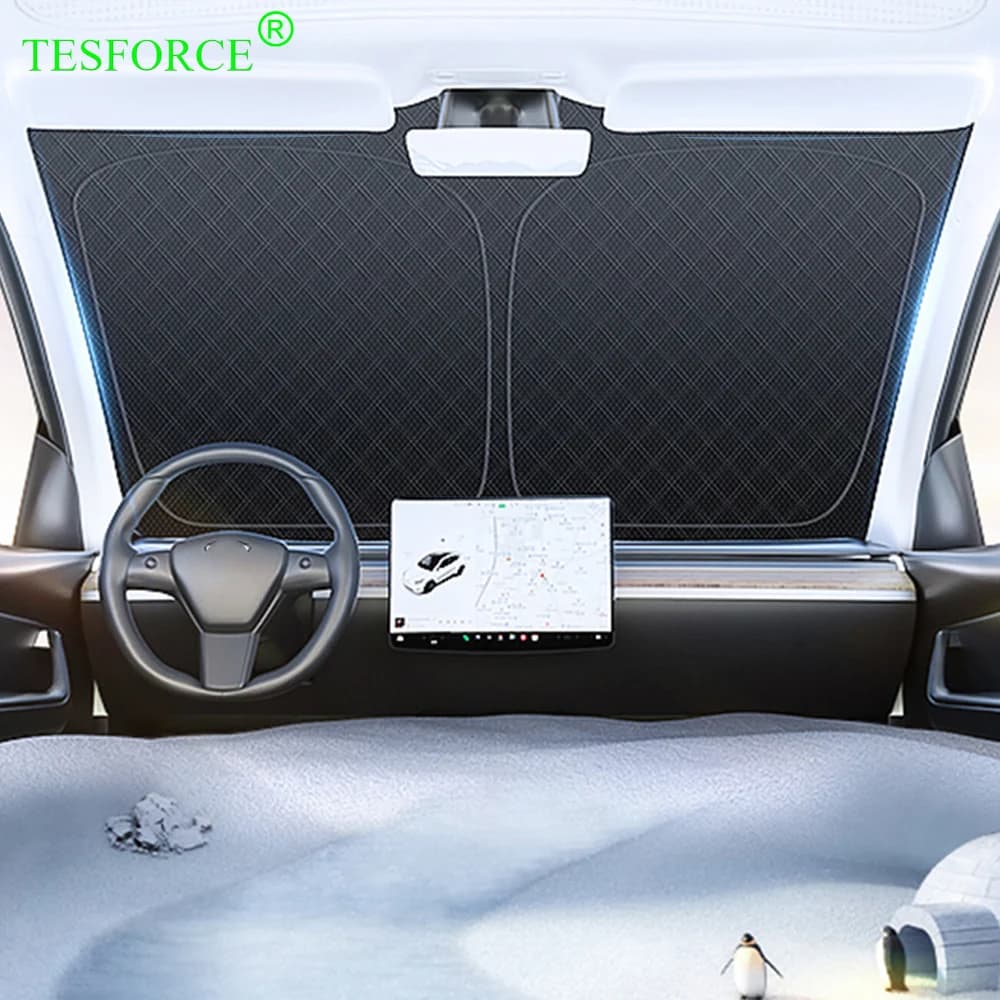 2024 per Tesla Model Y/3 parabrezza finestra laterale parasole protezione solare Non trasparente isolamento termico tenda Privacy da campeggio