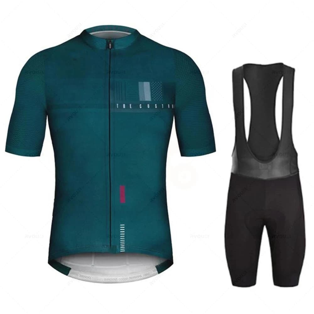 Gobik-Set cycling clothing for men, knitted, summer t-shirt, shorts, triathlon, mountain biking mesh set