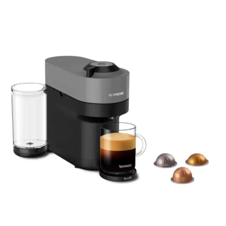 Vertuo Pop+ Coffee and Espresso Maker by Breville, Dark Grey