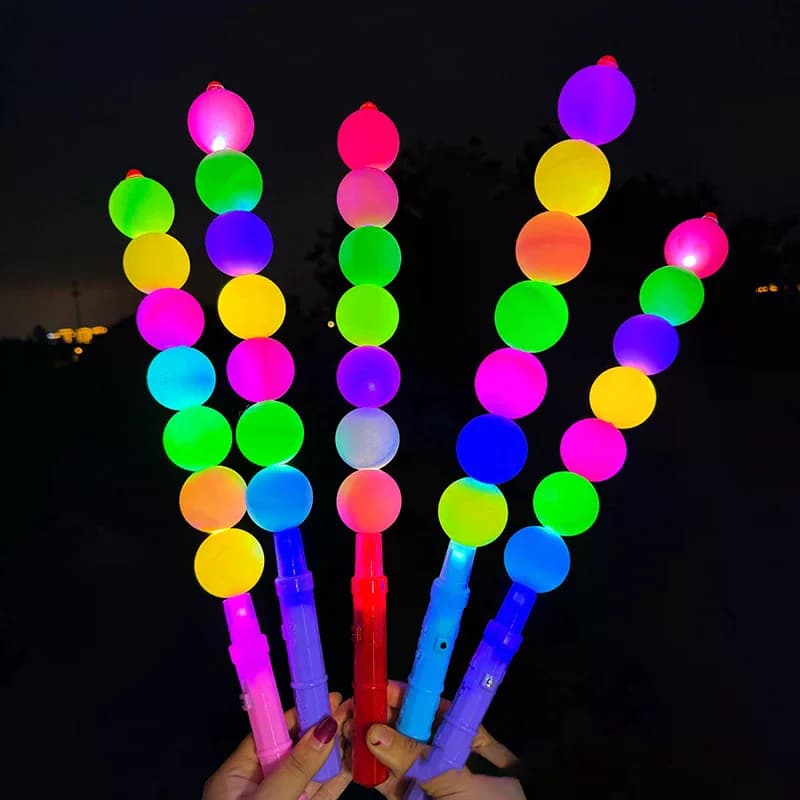 1 Pezzo Bastoncino Luminoso LED Colorato a Forma di Zucca, Bastoncini Fluorescenti Luminosi, Accessori per Concerti, Attrezzatura per Tifo, Giocattolo Lampeggiante